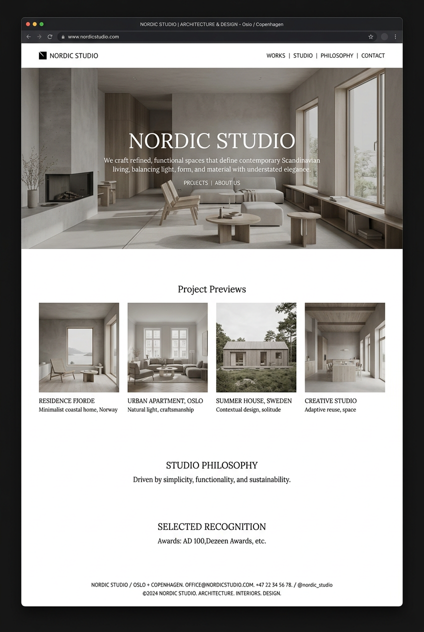 Exempel på hemsidedesign från Charlie Group